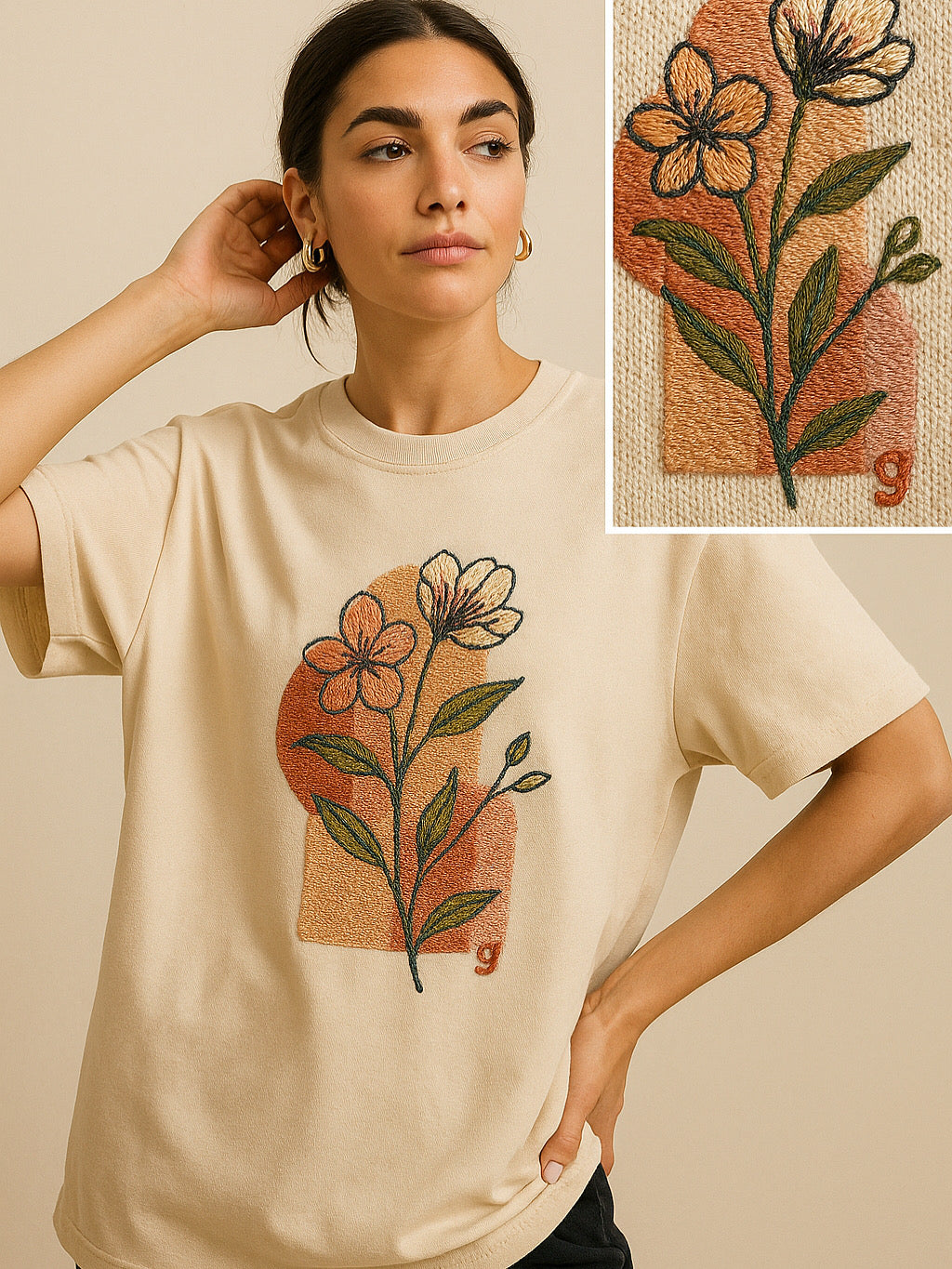Flower Oversize Tshirt