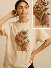 Flower Oversize Tshirt