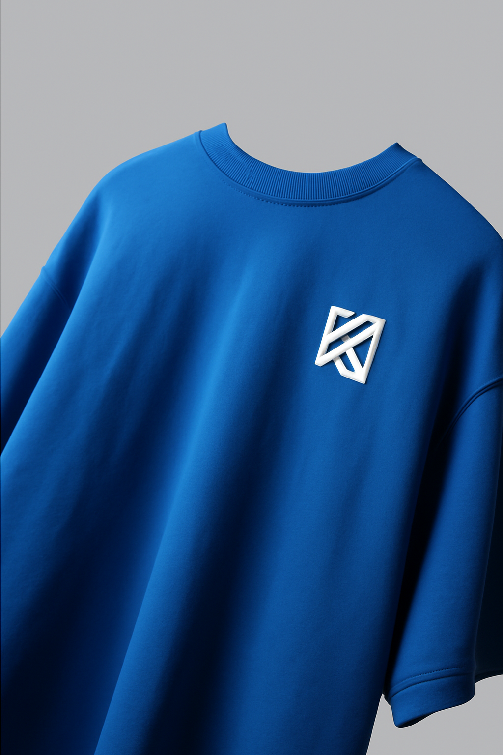 SOLID BLUE T-SHIRT